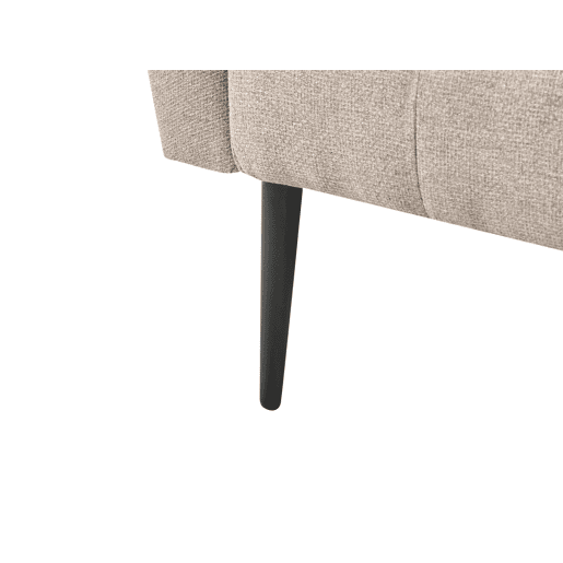 Chaise longue NANTILLY Tecido Castanho claro