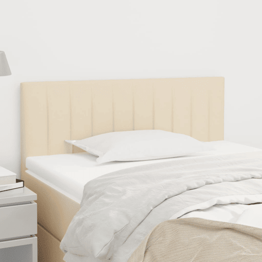 vidaXL Cabeceira de cama tecido 80x5x7888 cm creme