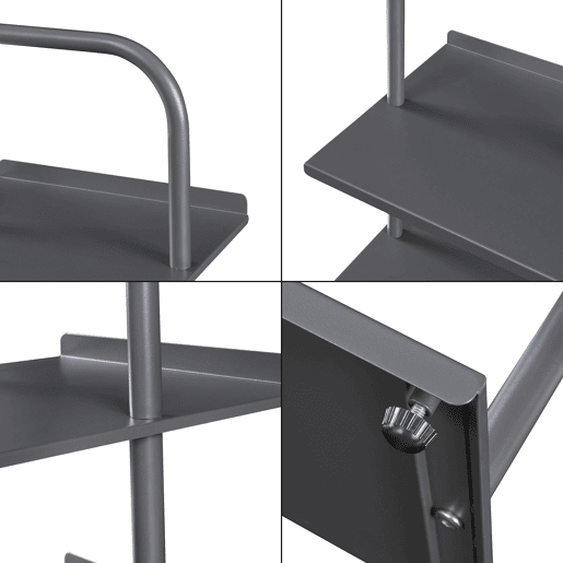Sapateira Poytya para 5 pares Aço 96 x 34 x 32 cm Antracite en.casa