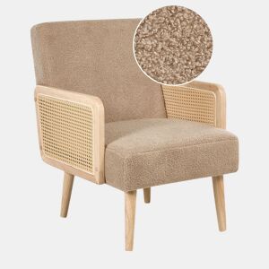Poltrona HOJBY Bouclé Cor de areia