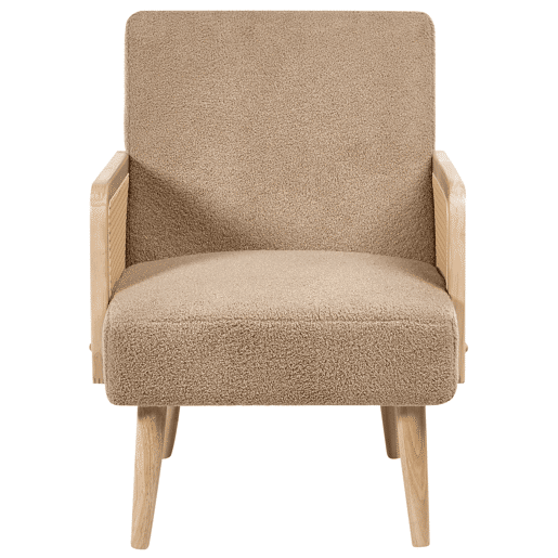 Poltrona HOJBY Bouclé Cor de areia