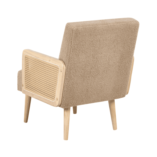 Poltrona HOJBY Bouclé Cor de areia