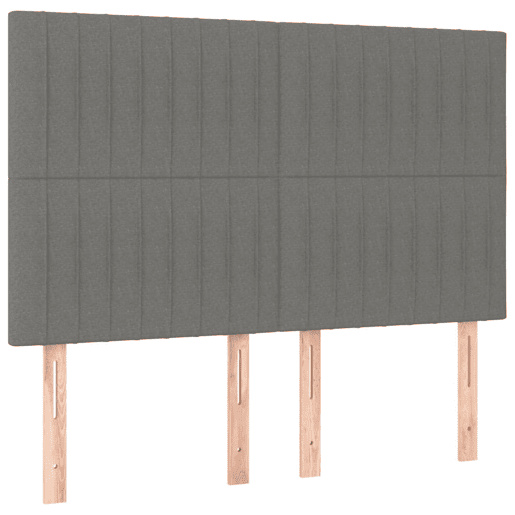vidaXL Cabeceira Cinza Escuro 144x5x118128 cm Tecido