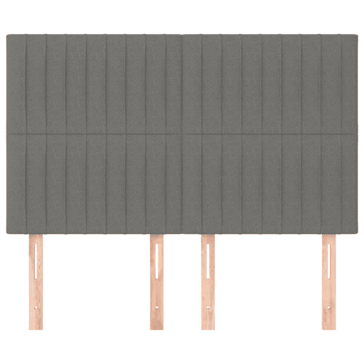 vidaXL Cabeceira Cinza Escuro 144x5x118128 cm Tecido