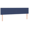 vidaXL Cabeceira de cama 2 pcs tecido 80x5x7888 cm azul