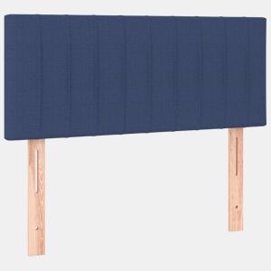 vidaXL Cabeceira de cama tecido 90x5x7888 cm azul