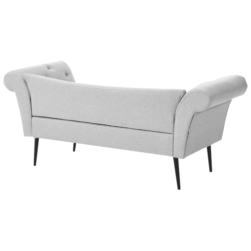 Chaise longue NANTILLY Tecido Cinzento claro