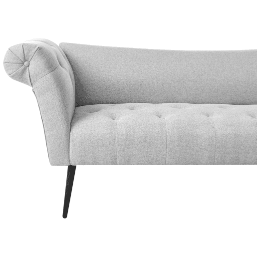 Chaise longue NANTILLY Tecido Cinzento claro