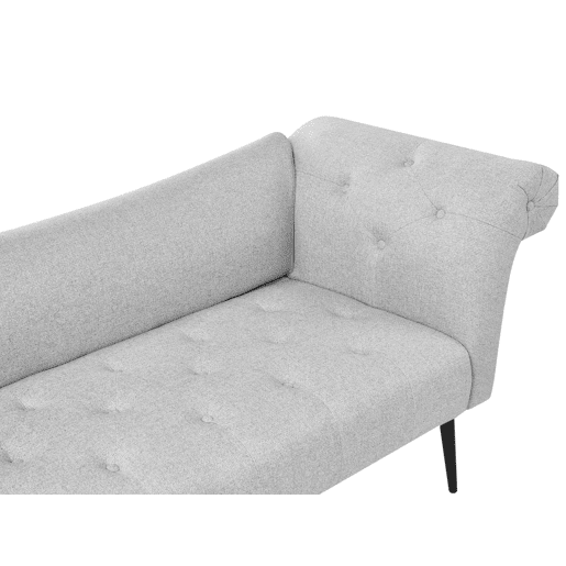 Chaise longue NANTILLY Tecido Cinzento claro