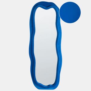 Espelho BEAUNE 56 cm 160 cm Veludo Azul