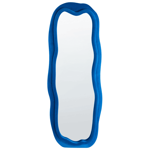 Espelho BEAUNE 56 cm 160 cm Veludo Azul