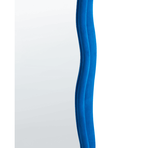 Espelho BEAUNE 56 cm 160 cm Veludo Azul