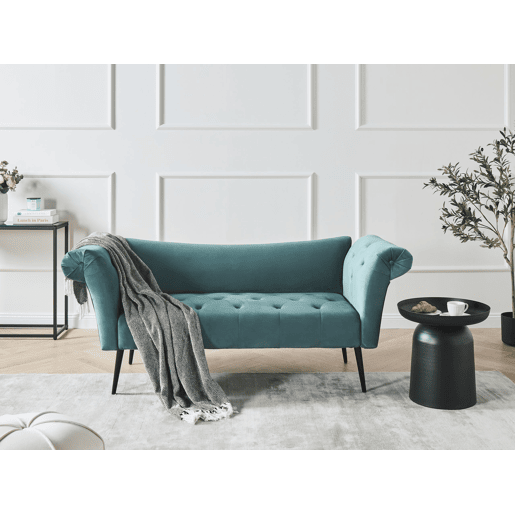 Chaise longue NANTILLY Veludo Azul esverdeado