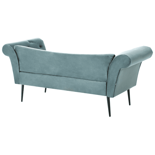 Chaise longue NANTILLY Veludo Azul esverdeado