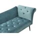 Beliani Chaise longue Terciopelo NANTILLY Beliani Chaise longue Terciopelo NANTILLY Azul/ Verde