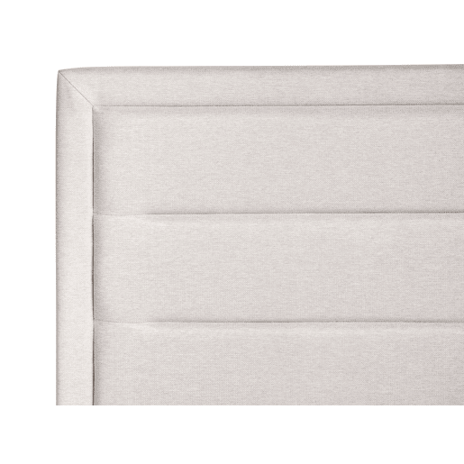Cama baú Tecido ROUEN 160 x 200 cm Creme claro