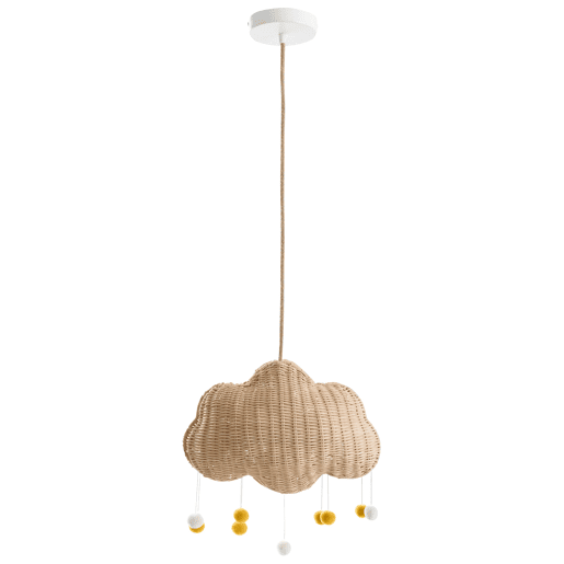 Candeeiro suspenso ONON Rattan Nuvem Natural