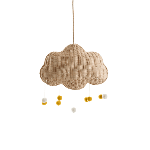 Candeeiro suspenso ONON Rattan Nuvem Natural