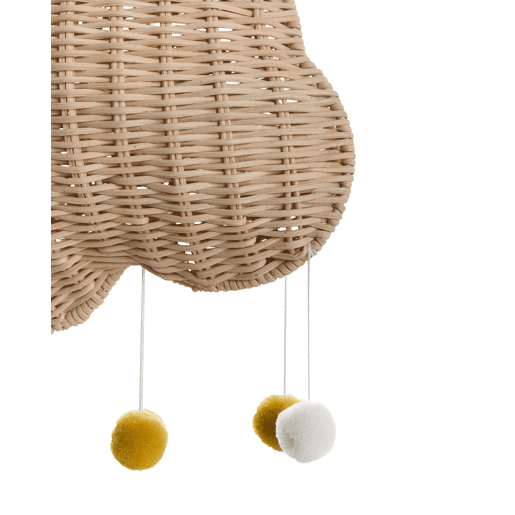 Candeeiro suspenso ONON Rattan Nuvem Natural
