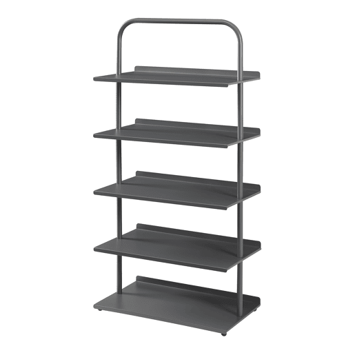 Sapateira Poytya para 10 pares aço 119x60x32cm - Antracite en.casa