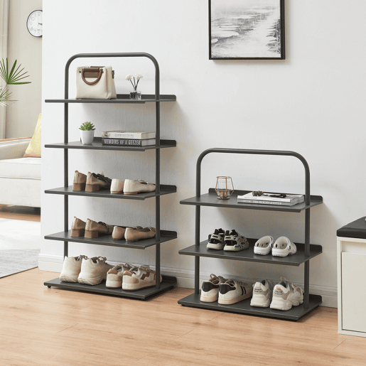 Sapateira Poytya para 10 pares aço 119x60x32cm - Antracite en.casa