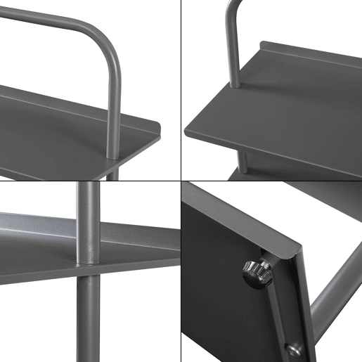 Sapateira Poytya para 10 pares aço 119x60x32cm - Antracite en.casa