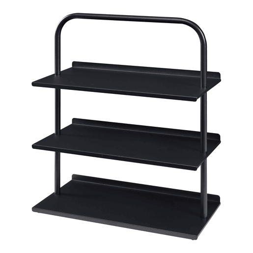 Sapateira Poytya para 6 pares aço 73 x 60 x 32 cm Preto en.casa