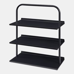 Sapateira Poytya para 6 pares aço 73 x 60 x 32 cm Preto en.casa