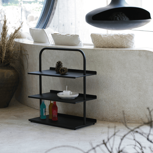 Sapateira Poytya para 6 pares aço 73 x 60 x 32 cm Preto en.casa