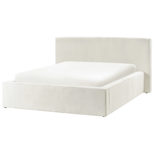 Cama baú Bombazine LILLEBONNE 140 x 200 cm Creme claro
