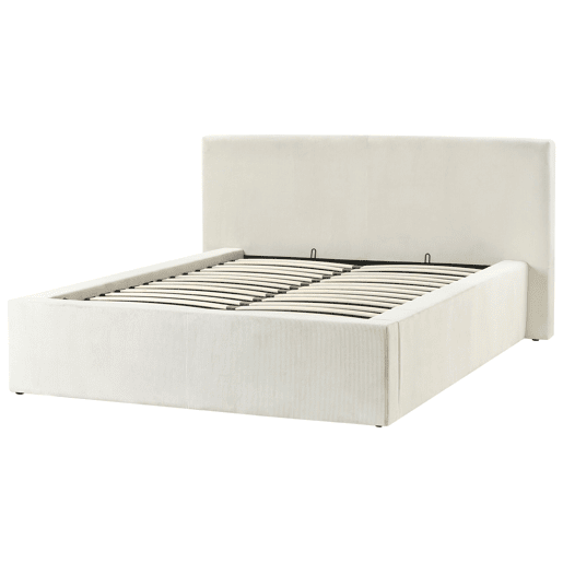 Cama baú Bombazine LILLEBONNE 140 x 200 cm Creme claro