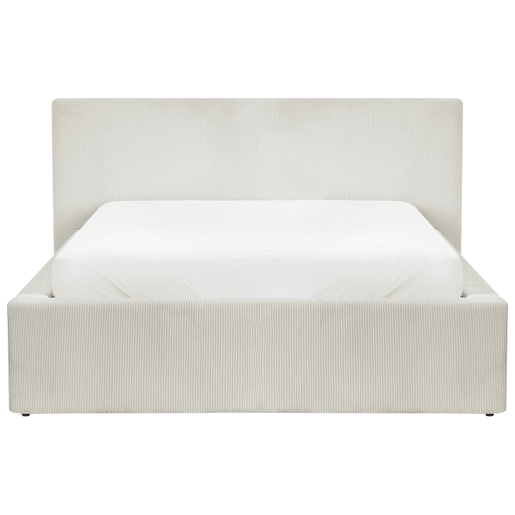 Cama baú Bombazine LILLEBONNE 140 x 200 cm Creme claro