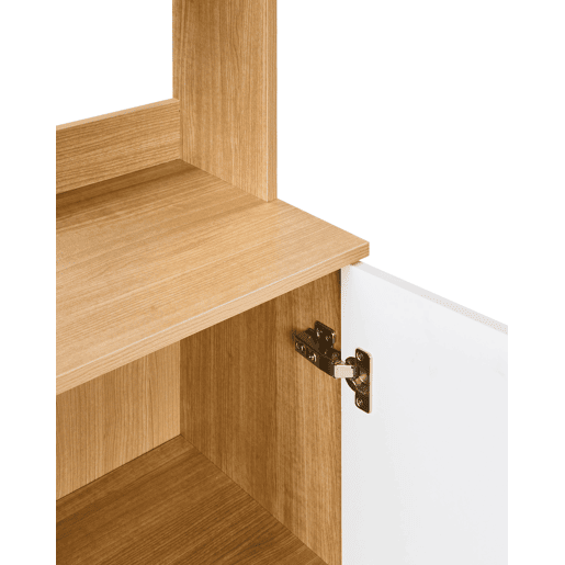Armário com vitrine CYGNET 80 cm Branco Armário com vitrine CYGNET 80 cm Branco