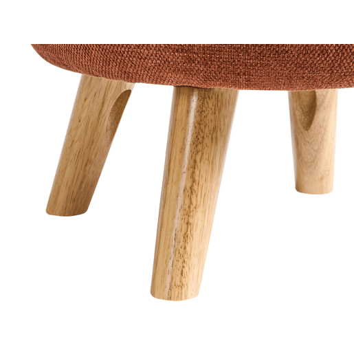 Pufe com arrumação HAWLEY Chenille Castanho dourado 40 cm 40 cm 41 cm