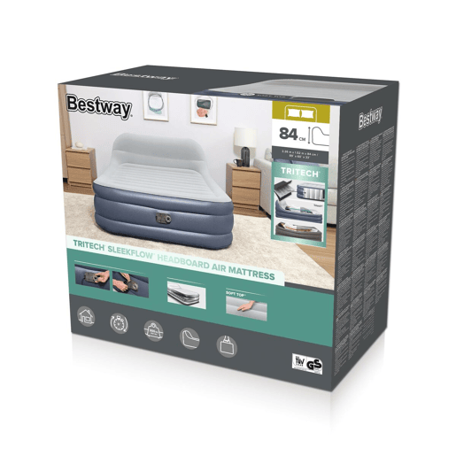 Bestway Cama Doble Inflável com Motor 226x152x84 cm para Camping 67923