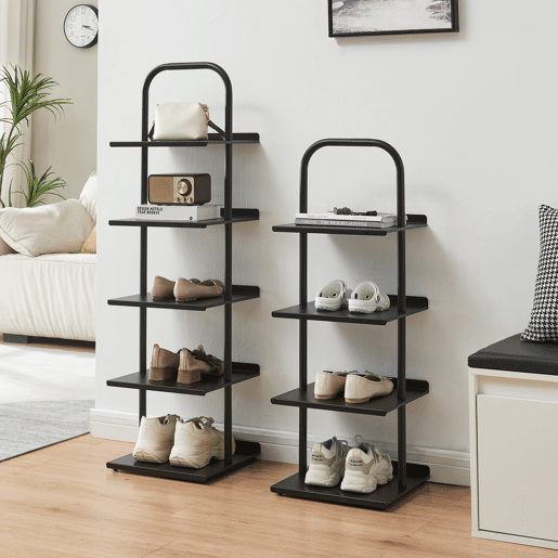 Sapateira Poytya para 4 pares aço 96 x 34 x 32 cm Preto en.casa