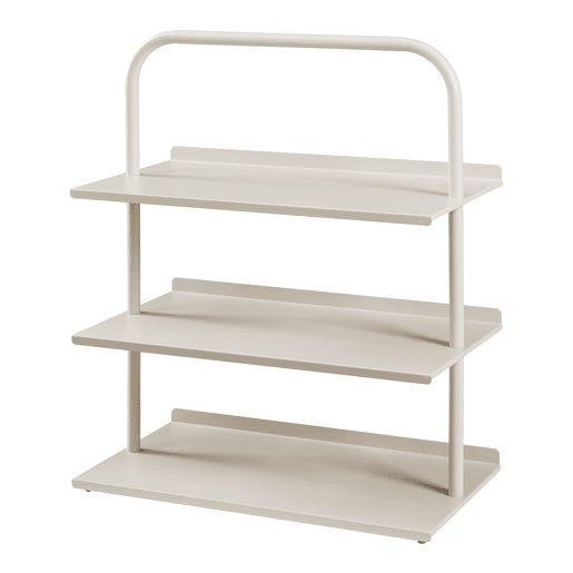 Sapateira Poytya para 6 pares aço 73 x 60 x 32 cm Champanhe en.casa