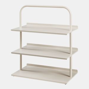 Sapateira Poytya para 6 pares aço 73 x 60 x 32 cm Champanhe en.casa