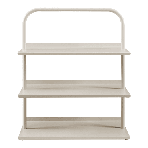 Sapateira Poytya para 6 pares aço 73 x 60 x 32 cm Champanhe en.casa