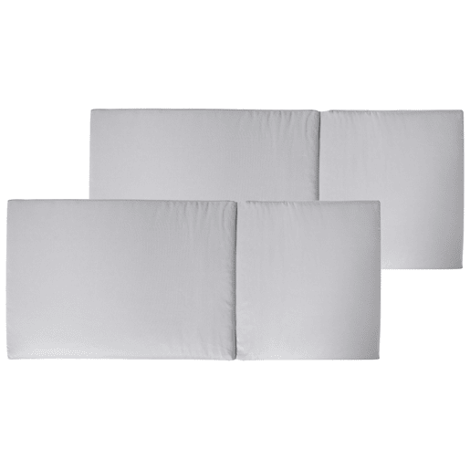 Conjunto de 2 almofadas de encostoassento JAVAAMANTEA PREMIUM 50 x 70 cm Cinzento claro