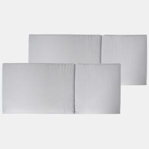 Conjunto de 2 almofadas de encostoassento JAVAAMANTEA PREMIUM 50 x 70 cm Cinzento claro