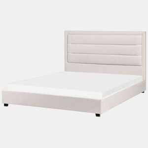 Cama de água Tecido ROUEN 160 x 200 cm Creme claro