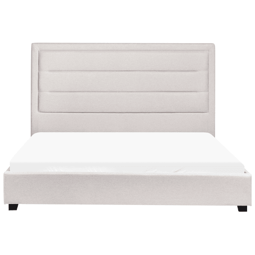 Cama de água Tecido ROUEN 160 x 200 cm Creme claro