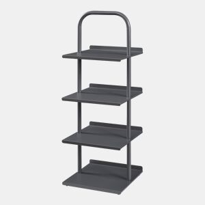 Sapateira Poytya para 4 pares aço 96 x 34 x 32 cm Antracite en.casa