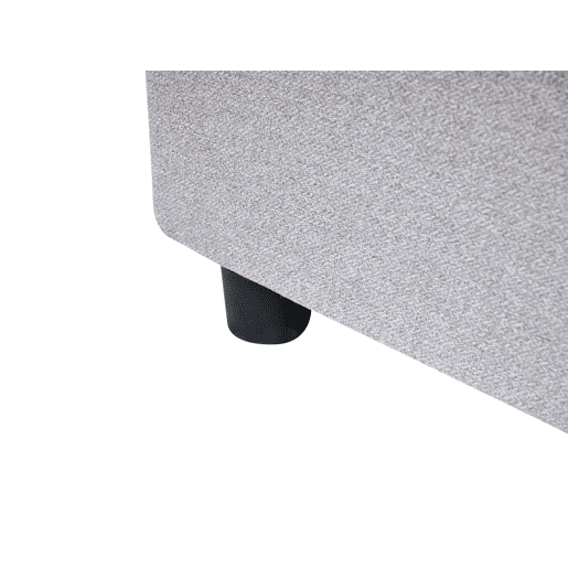 Cama com gavetas de arrumação e sem cabeceira Tecido PRADES 180 x 200 cm Cinzento claro