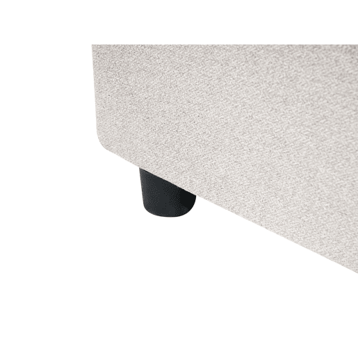 Cama com gavetas de arrumação e sem cabeceira Tecido PRADES 140 x 200 cm Creme claro