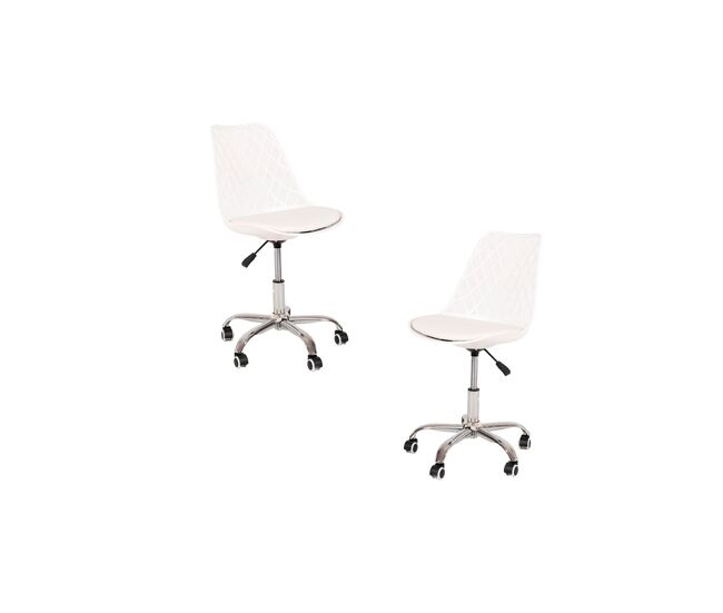 Pack 2 sillas mima office - blanco
