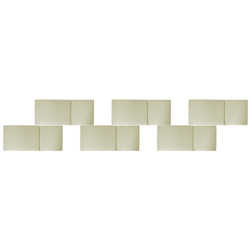 Conjunto de 6 almofadas de encosto JAVAAMANTEA PREMIUM 50 x 70 cm Verde