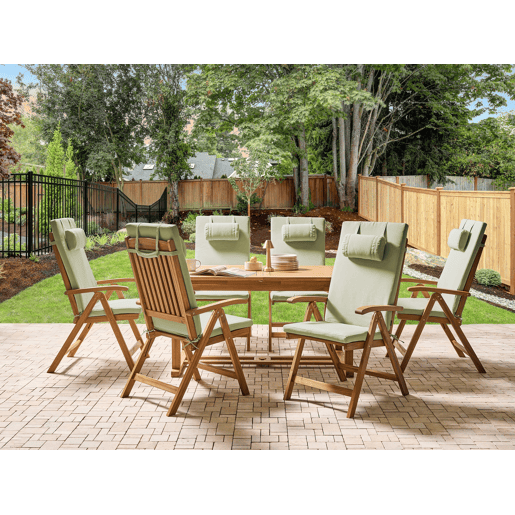 Conjunto de 6 almofadas de encosto JAVAAMANTEA PREMIUM 50 x 70 cm Verde