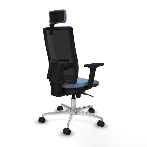 Cadeira de escritório com apoio para a cabeça Piqueras y Crespo 2D086N2 Azul celeste
